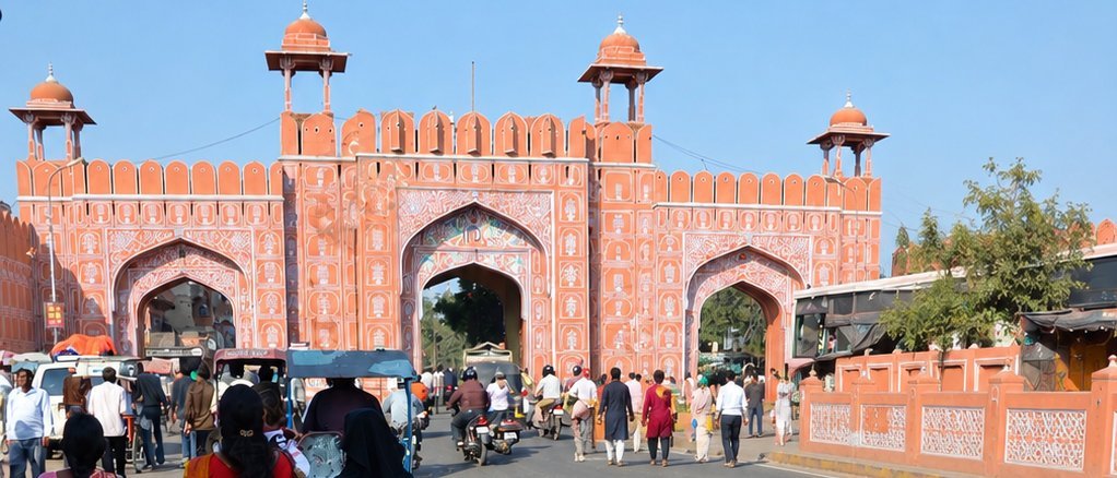 Gates & Gardens of Jaipur - Patrika Gate, Walled City Gates & Royal Gardens